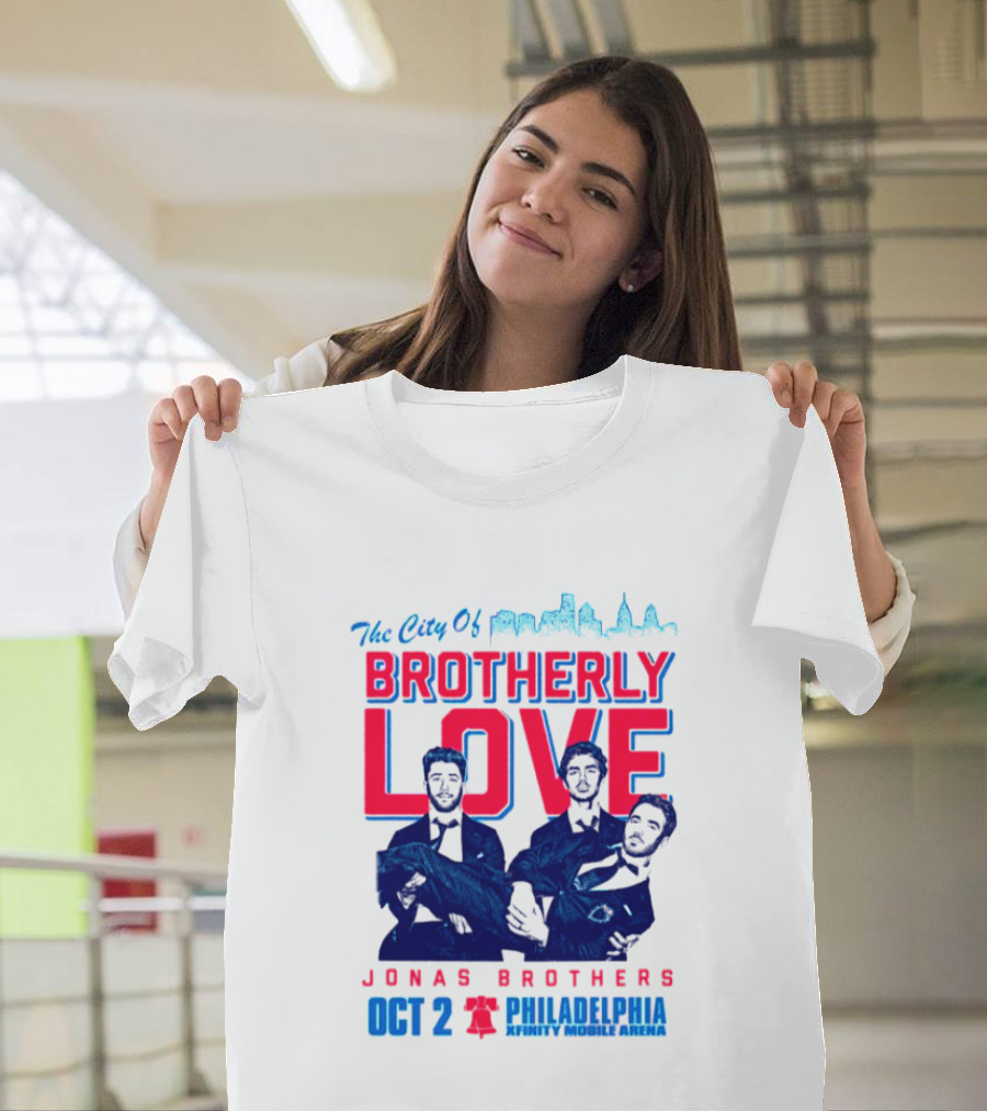Jonas Brothers The City Of Brotherly Love Philadelphia Oct 7 Xfinity Live Arena T-Shirt