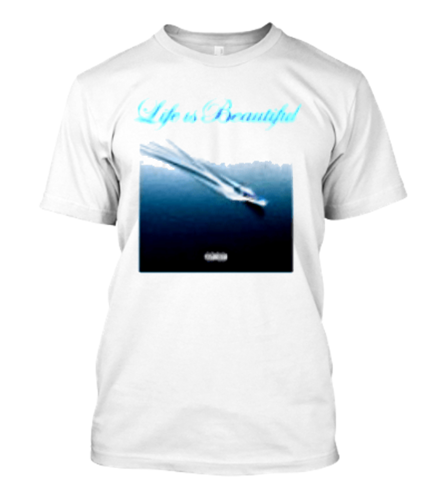 Life Is Beautiful Album White Larry June Shop T-Shirt