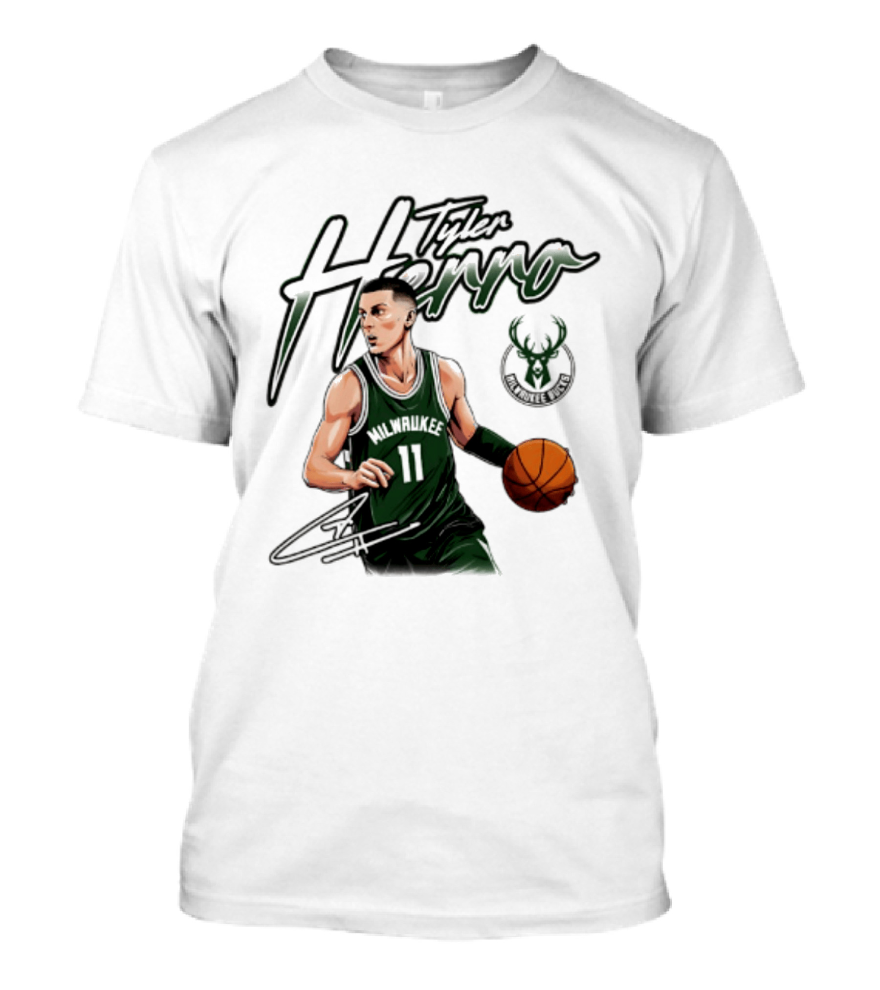 Tyler Herro Milwaukee Bucks Number 11 Basketball Player T-Shirt