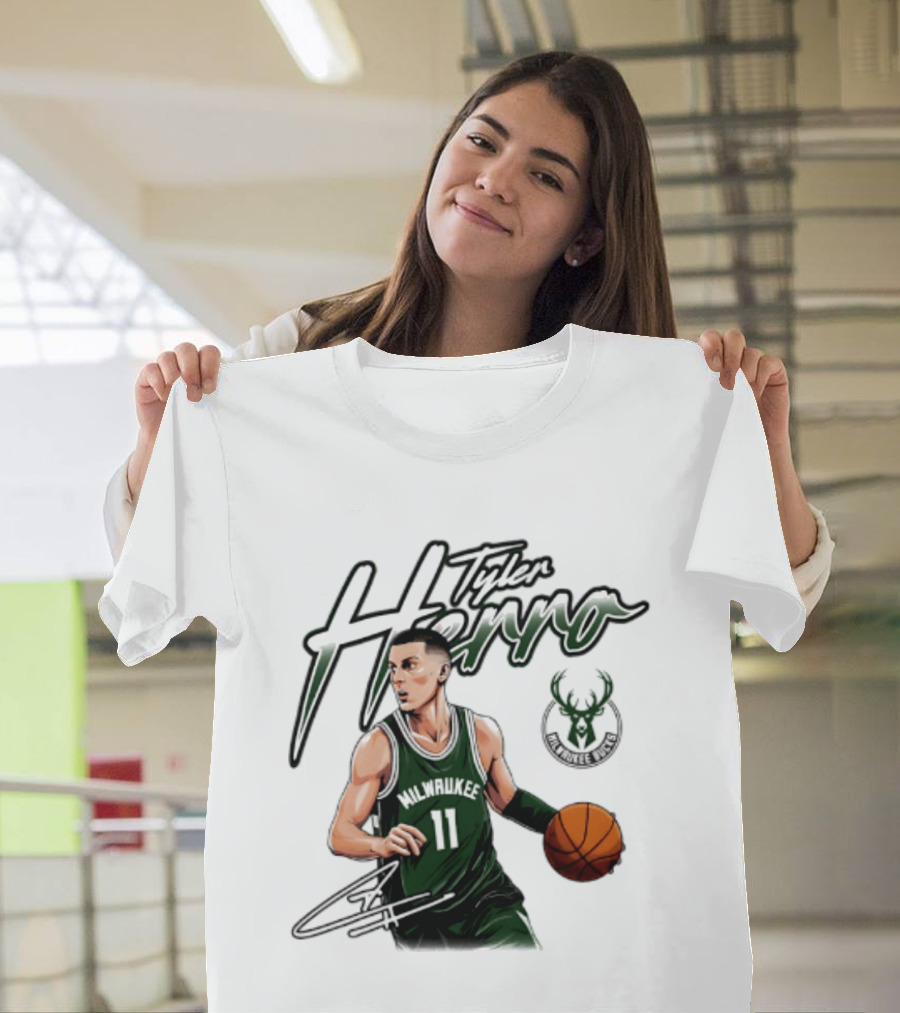 Tyler Herro Milwaukee Bucks Number 11 Basketball Player T-Shirt