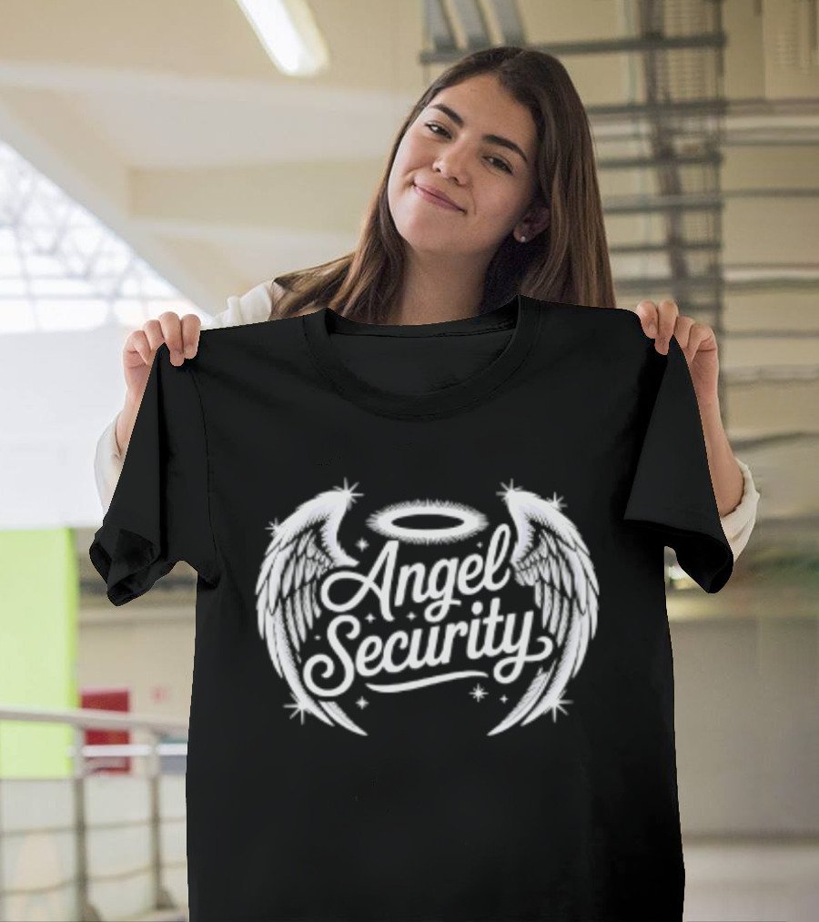Angel Security Wings And Halo Guardian T-Shirt