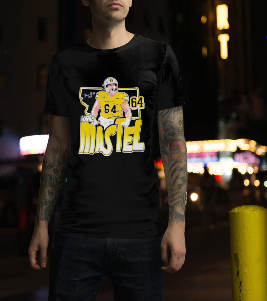 Burke Mastel 2026 Montana State Bobcats Player 64 Caricature T-Shirt
