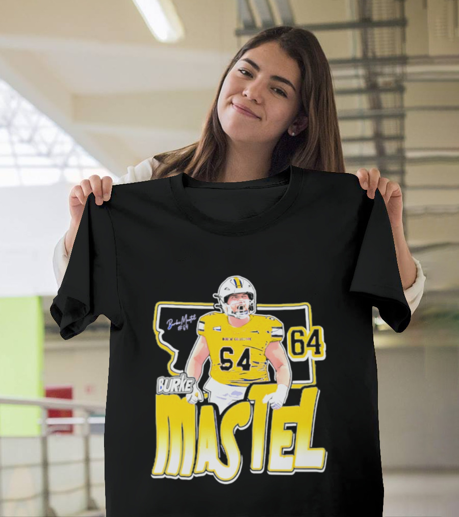 Burke Mastel 2026 Montana State Bobcats Player 64 Caricature T-Shirt