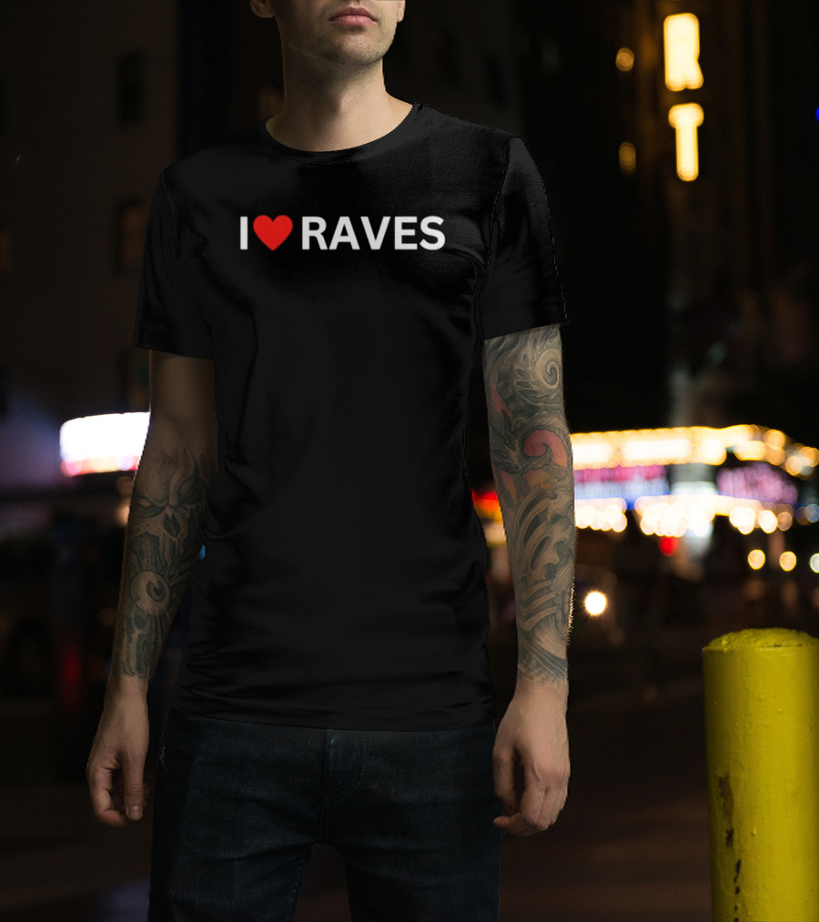I Heart Raves Festival Wear T-Shirt