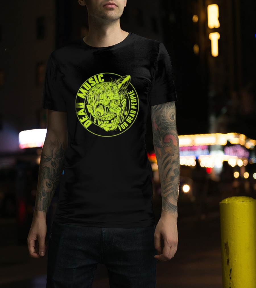 Zombie Vinyl Record Dead Music For Dead People T-Shirt