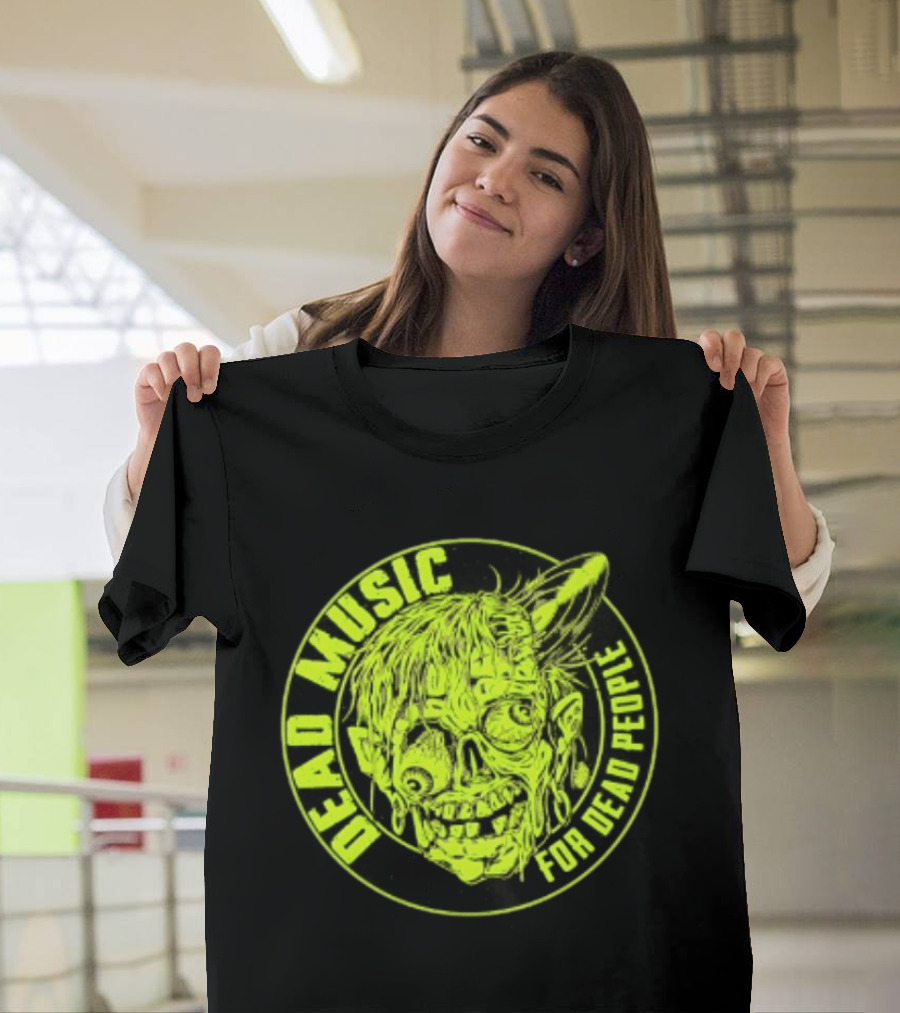 Zombie Vinyl Record Dead Music For Dead People T-Shirt