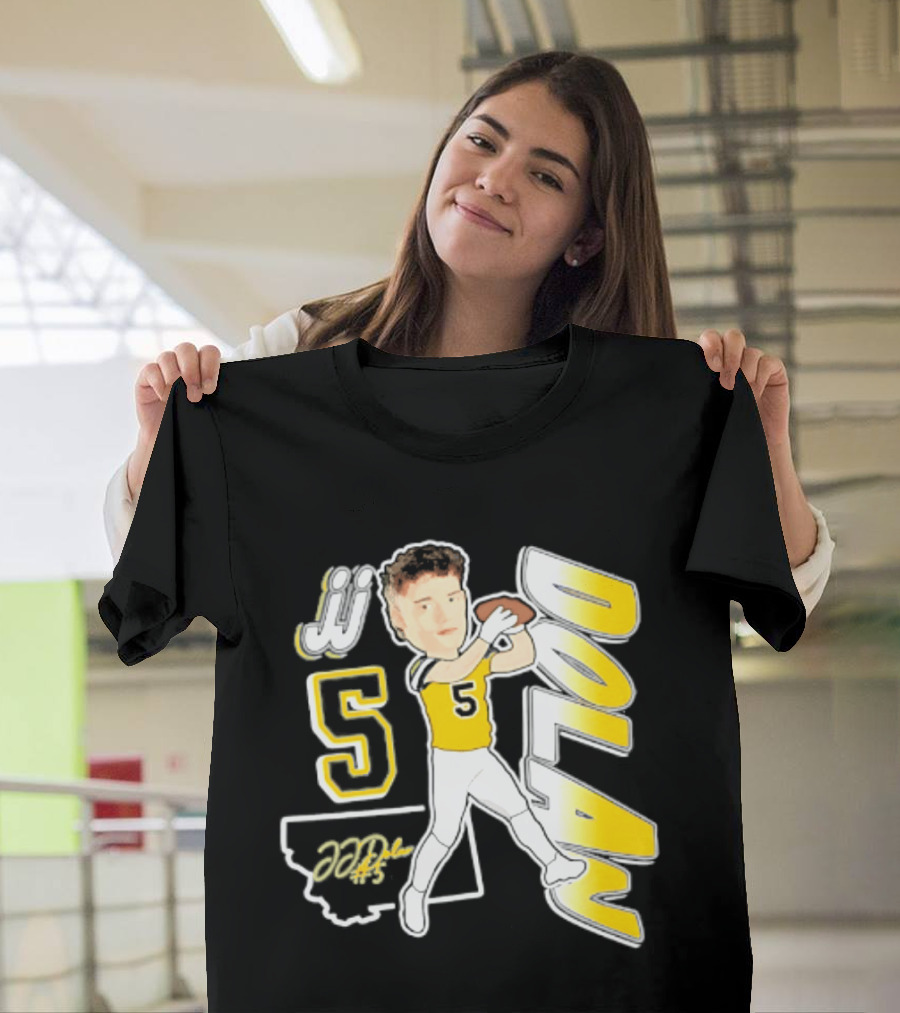 JJ Dolan Montana State Bobcats Player 2026 Caricature T-Shirt