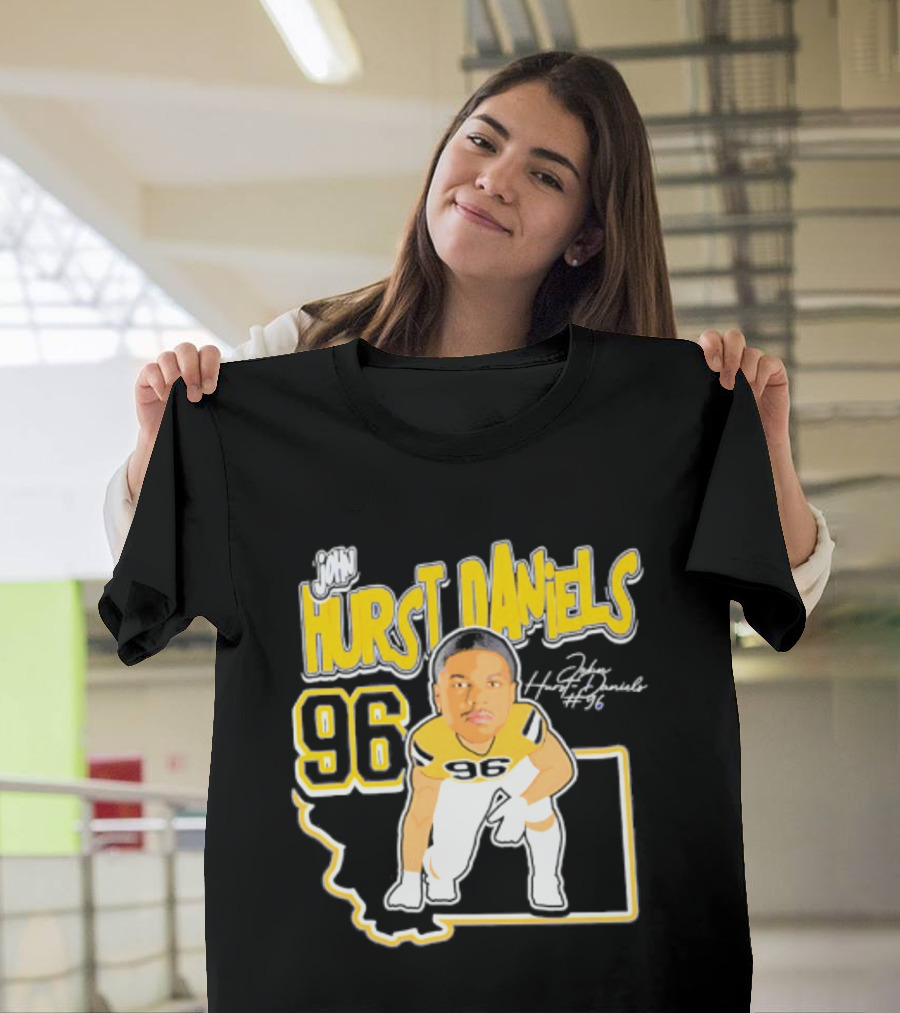 Montana State Bobcats 2026 Hurst Daniels 96 Player Caricature T-Shirt