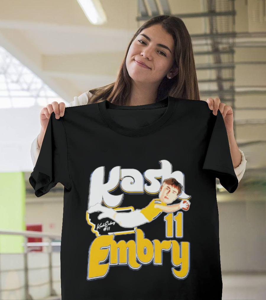 Kash Embry 11 Montana State Bobcats Player Caricature 2026 T-Shirt