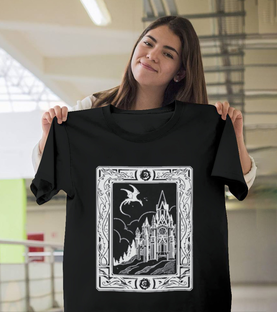 GeminiTay Castle Dragon Gothic Fantasy T-Shirt