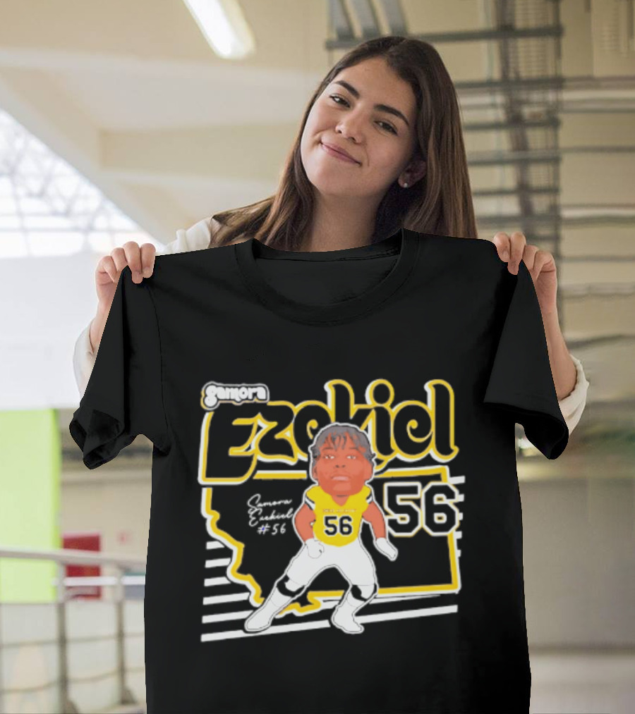 Ezekiel Montana State Bobcats Player 56 Samora 2026 Caricature T-Shirt