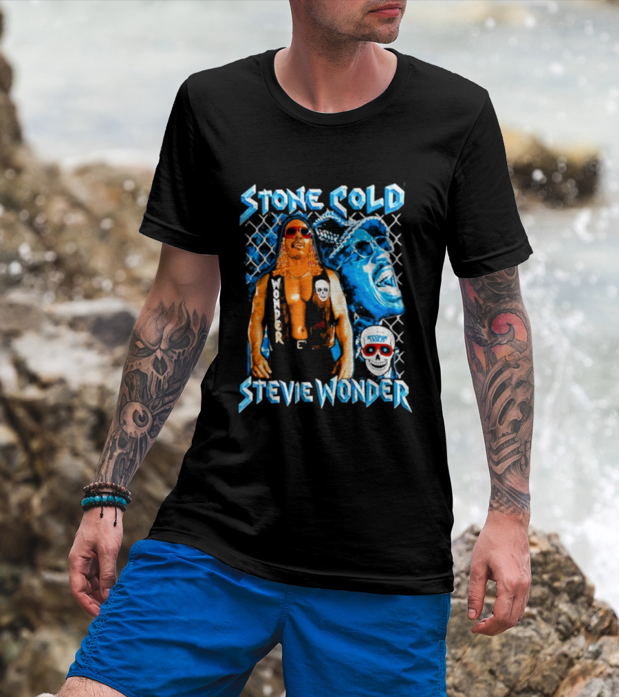 Stone Cold Stevie Wonder Iconic Mashup Legend T-Shirt
