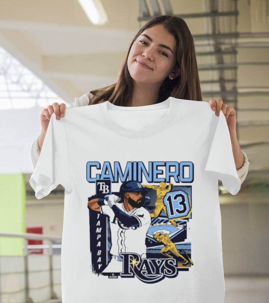 Caminero Tampa Bay Rays 13 Baseball Player T-Shirt