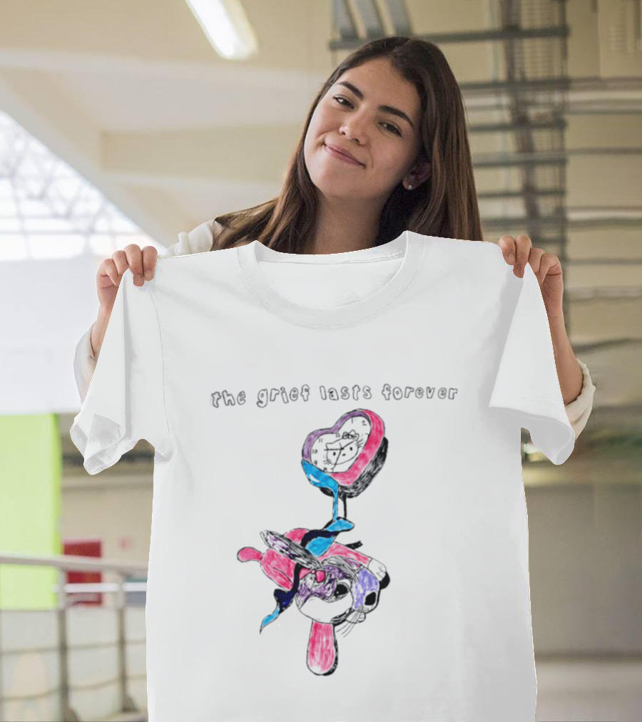 The Grief Lasts Forever Heart Bunny T-Shirt
