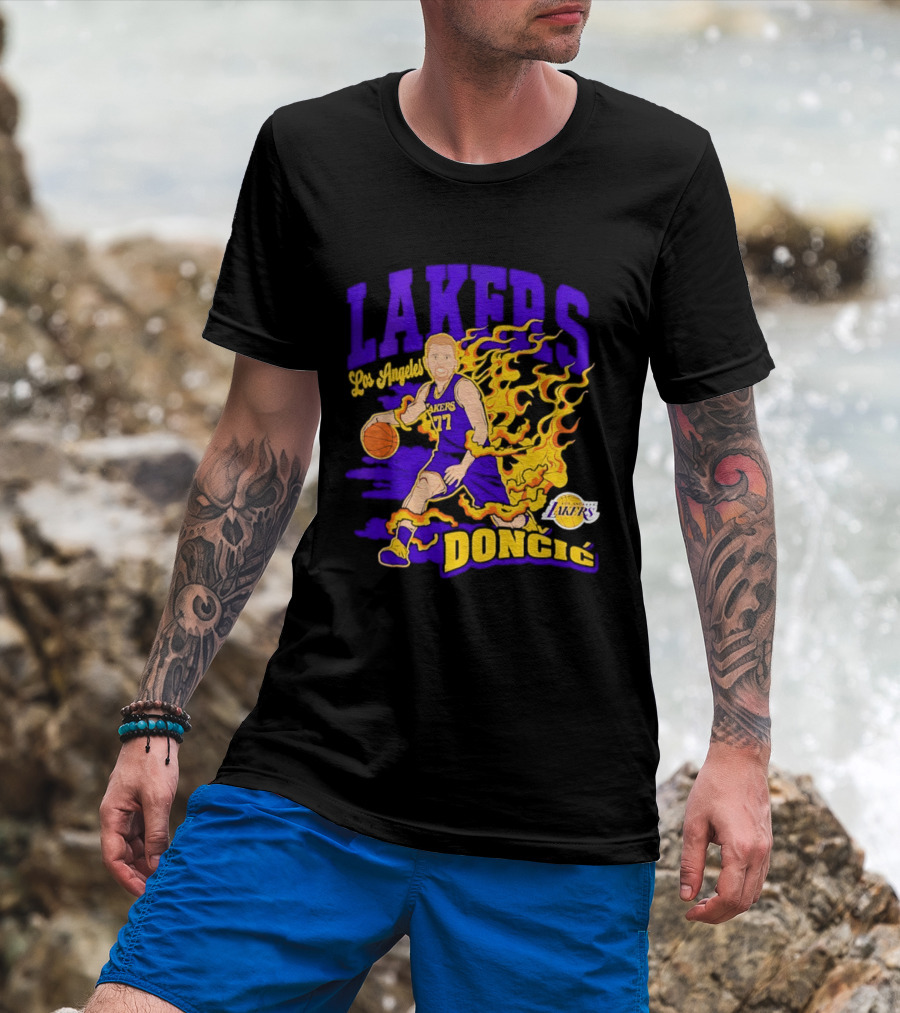 Los Angeles Lakers Luka Dončić Los Angeles Lakers Dončić T-Shirt