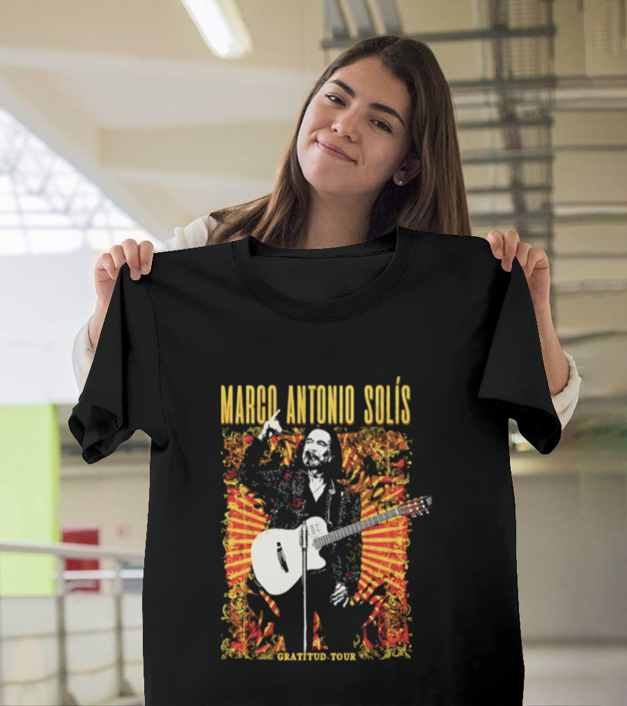 Marco Antonio Solis Gratitud Tour Latin Music Guitar T-Shirt