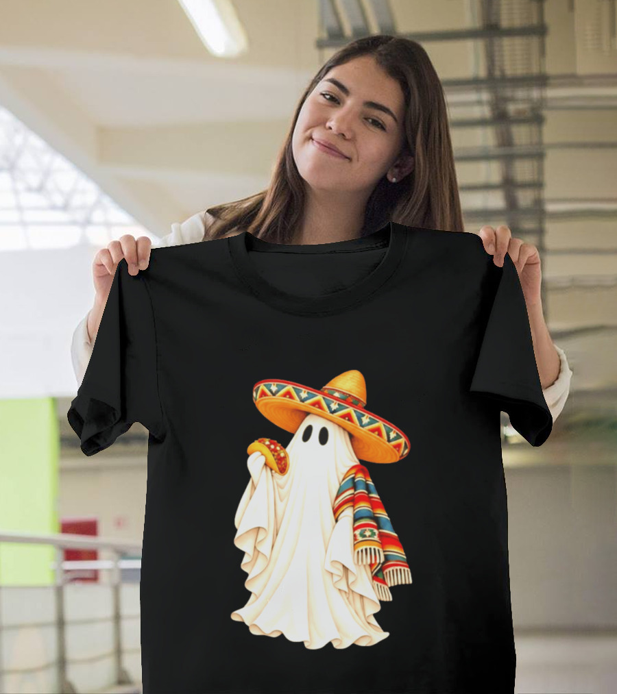 Me Ghosta Tacos Halloween Sombrero Ghost 2026 T-Shirt