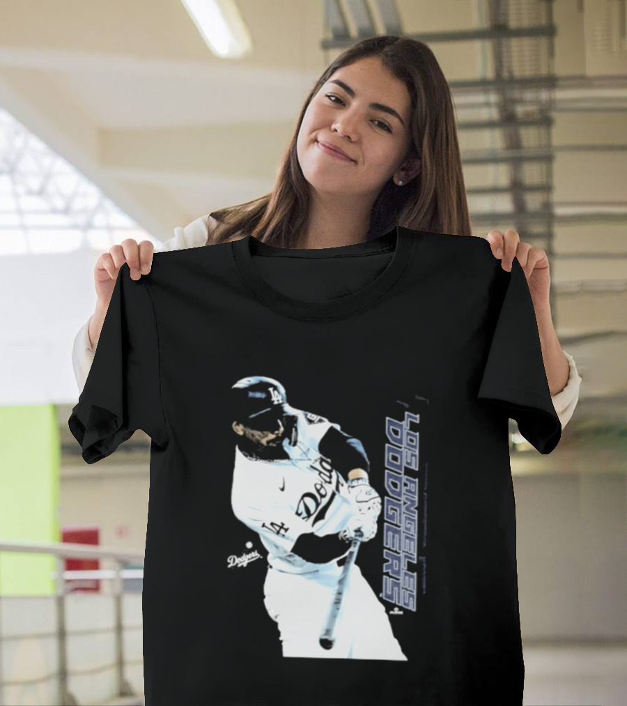 Mookie Betts Los Angeles Dodgers MLB Swing Action T-Shirt
