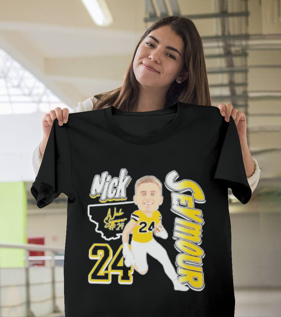 Nick Seymour Montana State Bobcats 2026 Player 24 Caricature T-Shirt