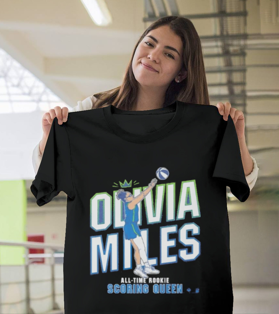 Olivia Miles All Time Rookie Scoring Queen Basketball T-Shirt