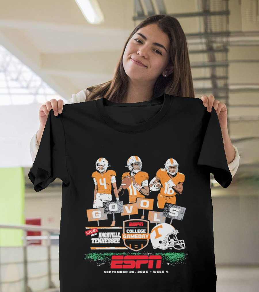 Tennessee Football ESPN College Gameday Go Vols Knoxville September 2023 Week 4 T-Shirt