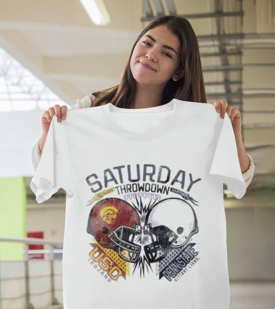Saturday Throwdown Penn State Nittany Lions Vs USC Trojans Football 2026 T-Shirt