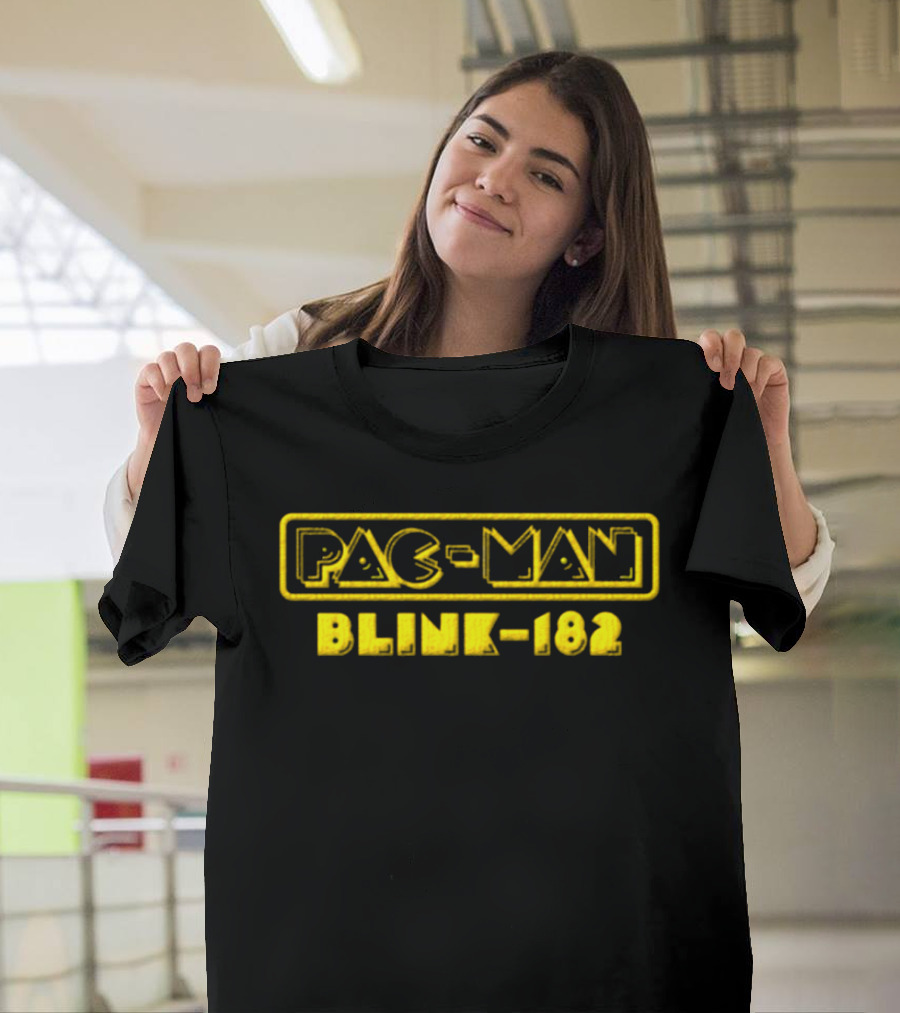 Pac Man Blink 182 Collaboration Yellow T-Shirt