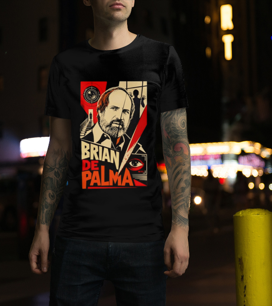 Brian De Palma The Camera Never Tells The Whole Truth Retro Film Noir T-Shirt