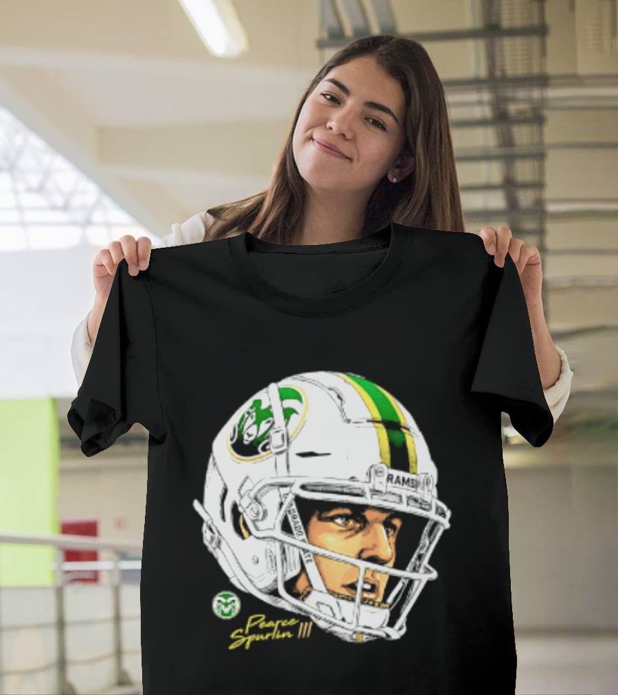 Darius Curry 3 Colorado State Rams NCAA Football Swag Head Prestigue Signature T-Shirt
