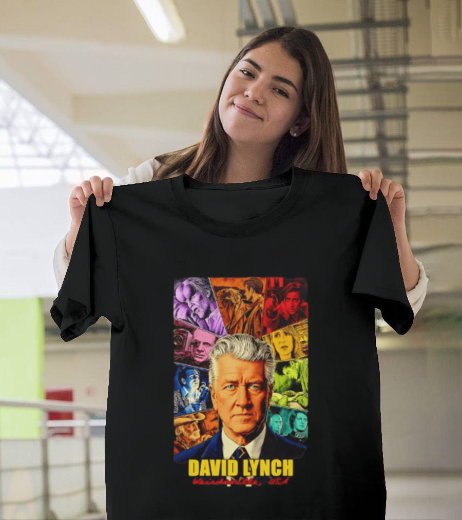 David Lynch Weirdsville USA Iconic Characters Collage T-Shirt