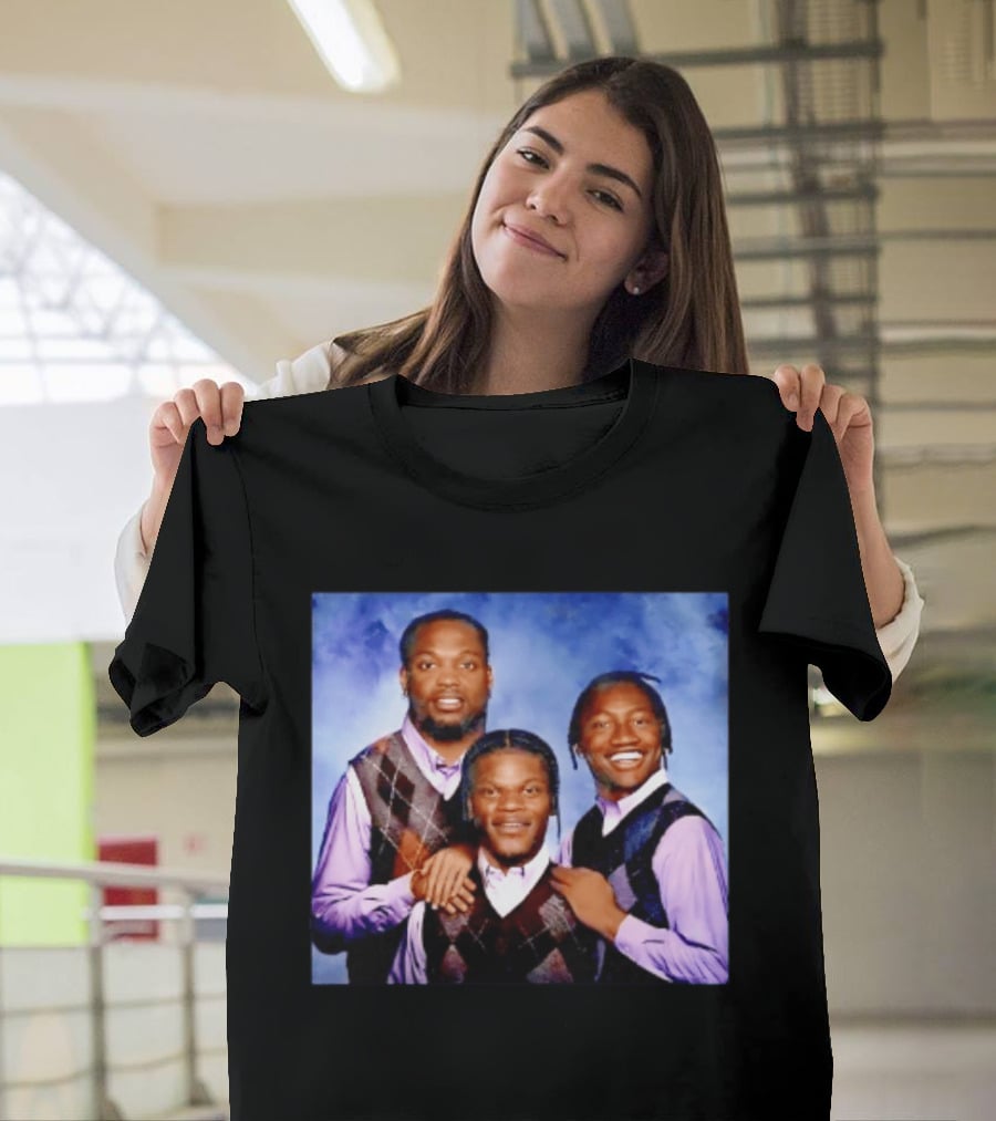 Derrick Henry Lamar Jackson Zay Flowers Baltimore Ravens Step Brothers T-Shirt