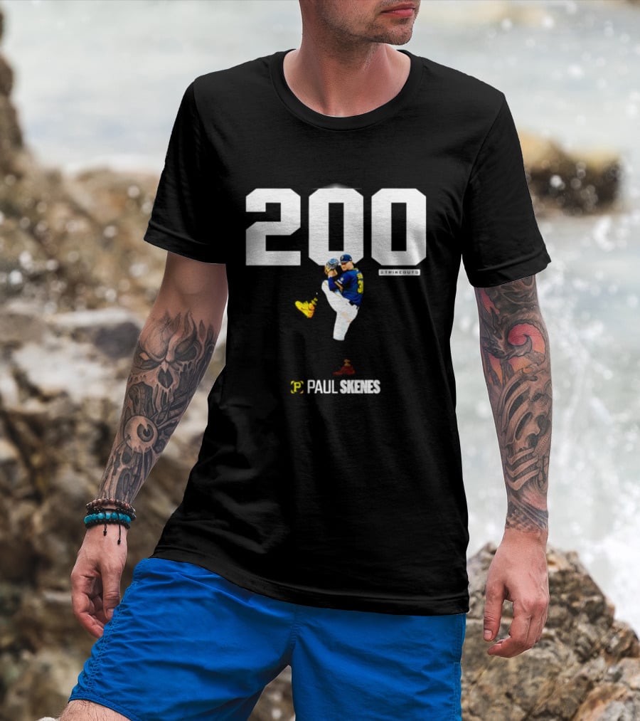 Pittsburgh Paul Skenes 200+ Strikeouts Seasons T-Shirt