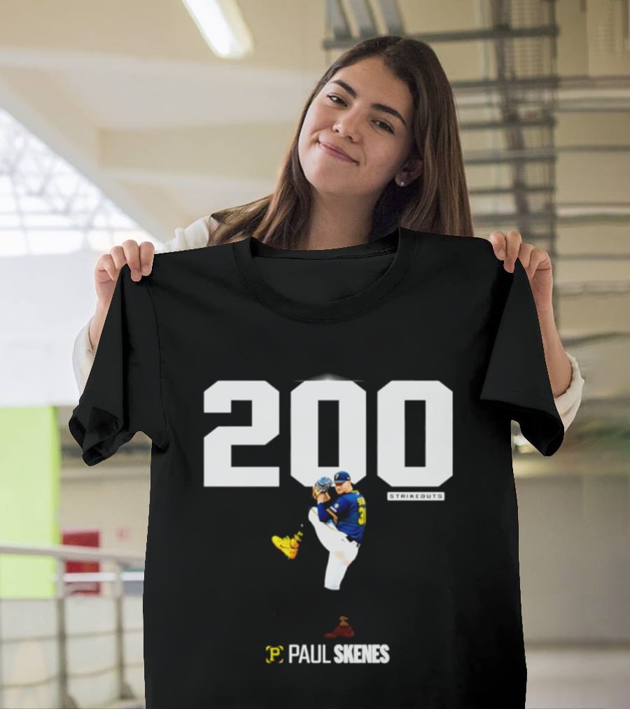 Pittsburgh Paul Skenes 200+ Strikeouts Seasons T-Shirt