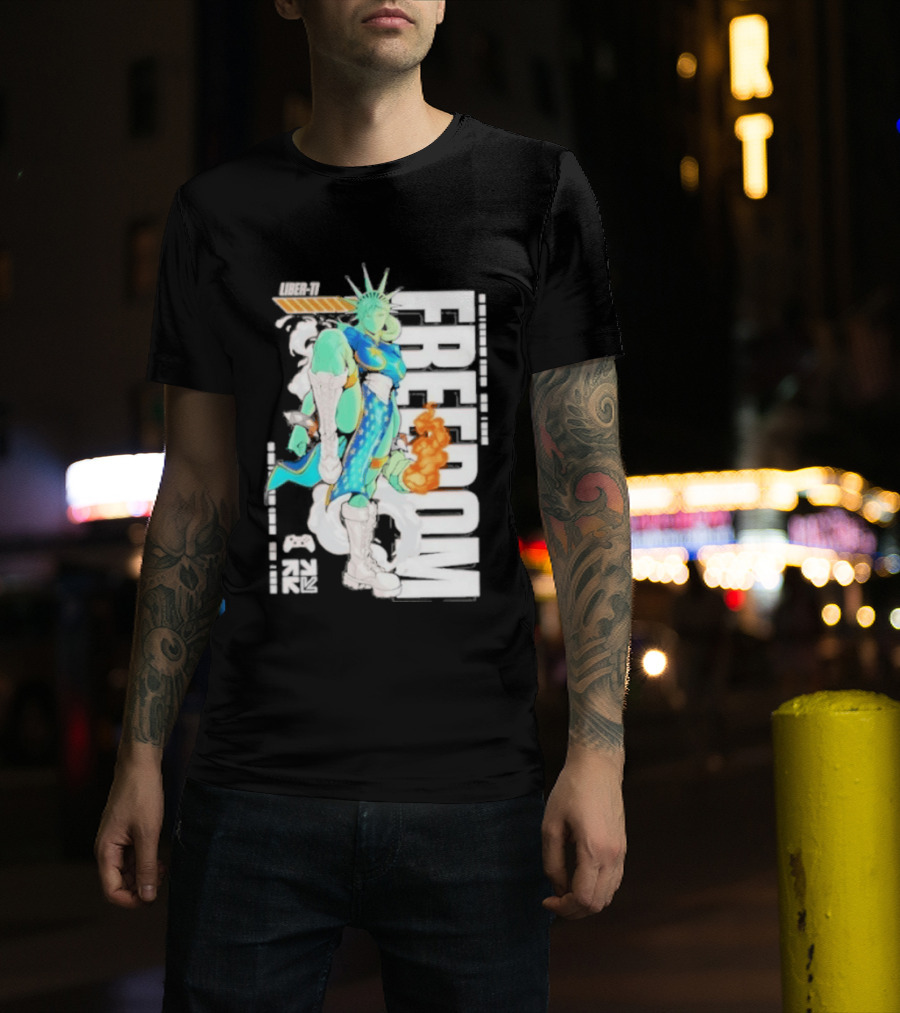 Freedom Fighter Liberty Statue Game Character Hero T-Shirt