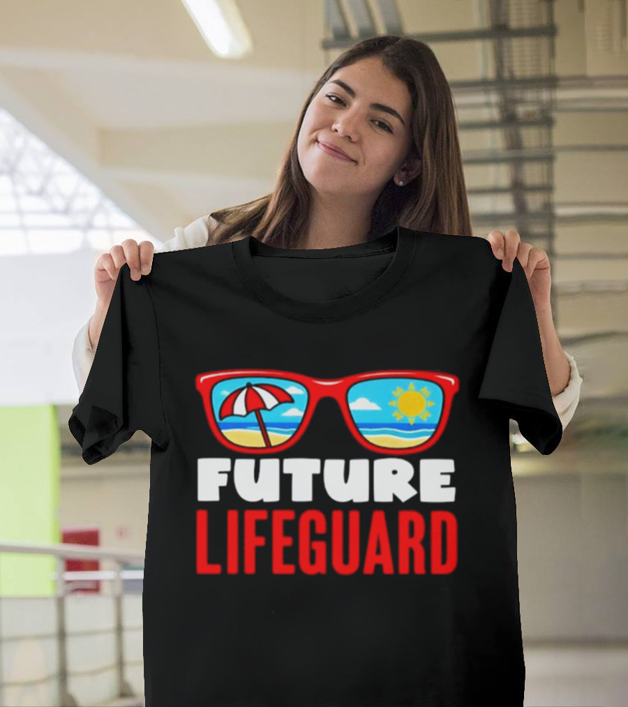 Future Lifeguard Sunglasses Beach Summer Fun T-Shirt