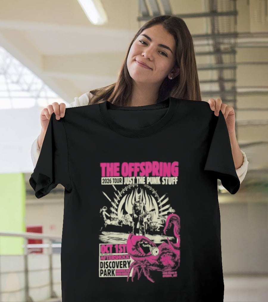 The Offspring Just The Punk Stuff Aftershock Festival 2026 Discovery Park Sacramento Oct 1st T-Shirt