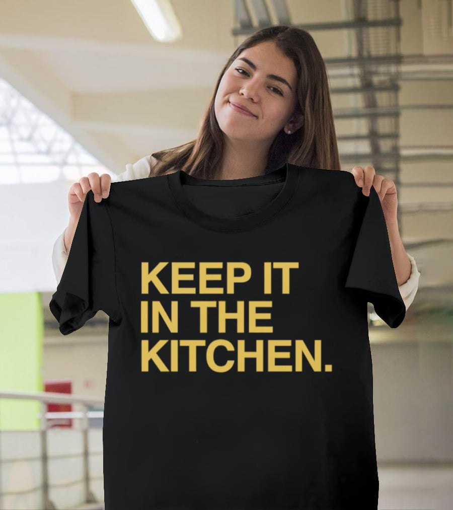 KEEP IT IN THE KITCHEN Notre Dame Fighting Irish Football T-Shirt