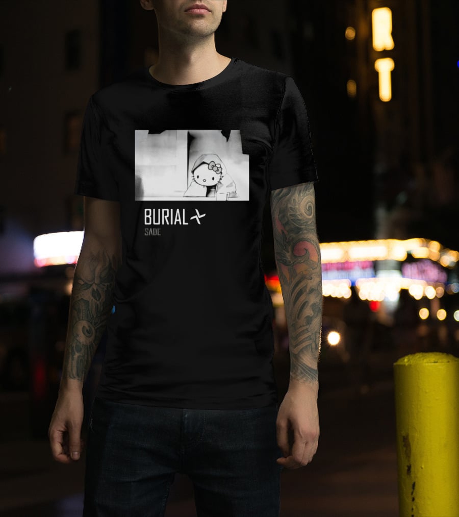 Burial Hello Kitty Sade Electronic Dubstep Cartoon T-Shirt