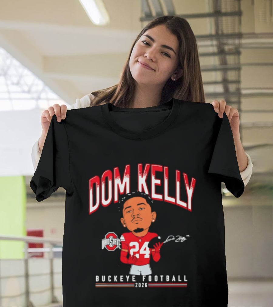 Dom Kelly Ohio State Buckeye Football Caricature 2026 T-Shirt