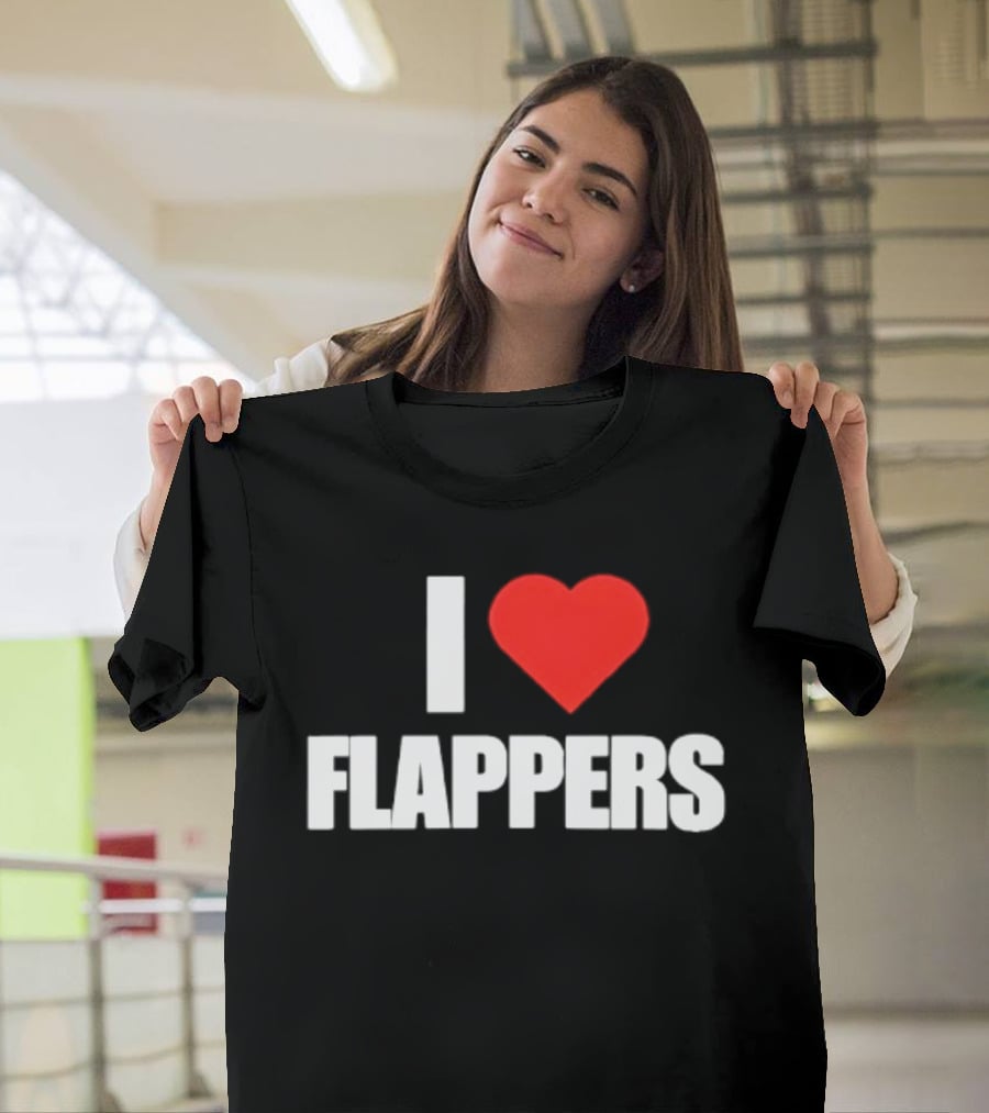 I Heart Flappers Retro Style Nostalgia Fan Favorite T-Shirt