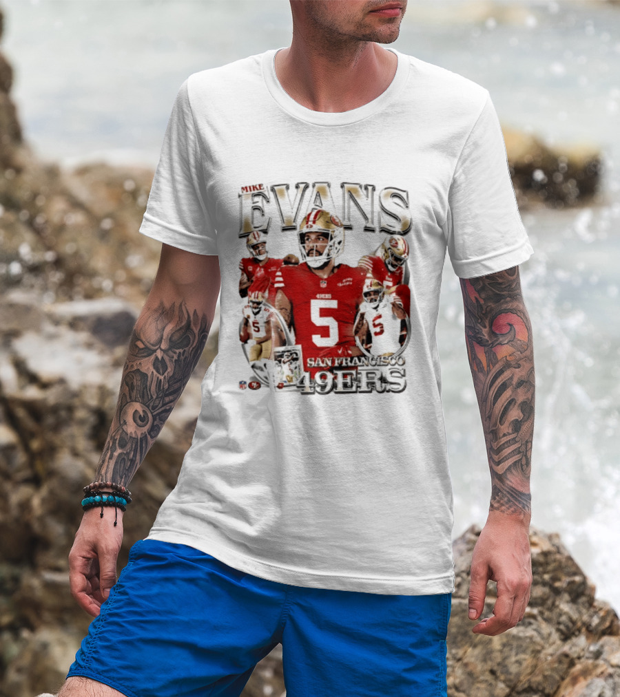 Mike Evans 49ers Player Collage San Francisco 2026 T-Shirt