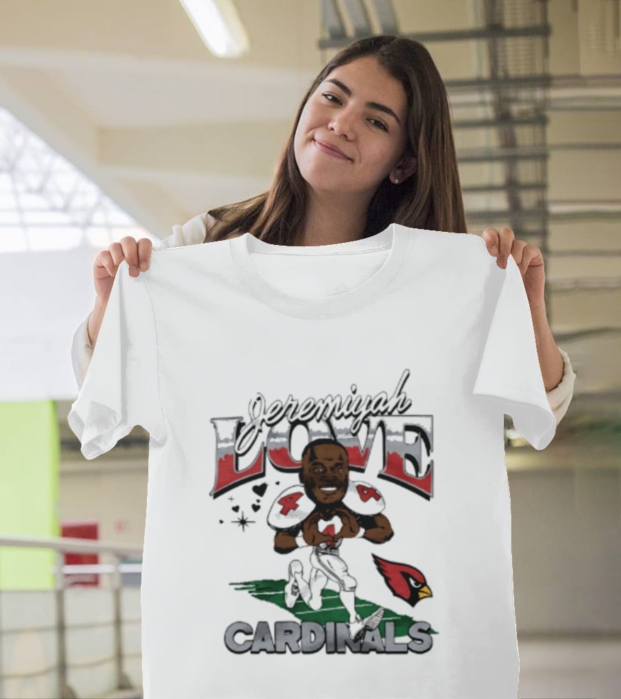 Arizona Cardinals Jeremiyah Love Caricature Player T-Shirt
