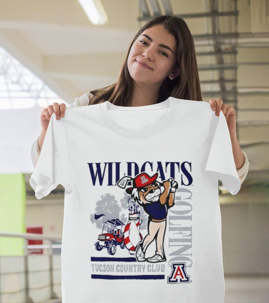Wildcats Golfing At Tucson Country Club Arizona T-Shirt