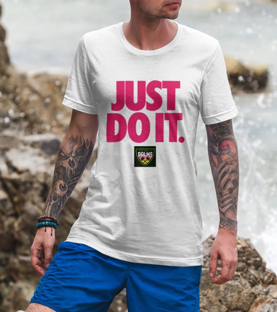 California Palms Just Do It Pink T-Shirt