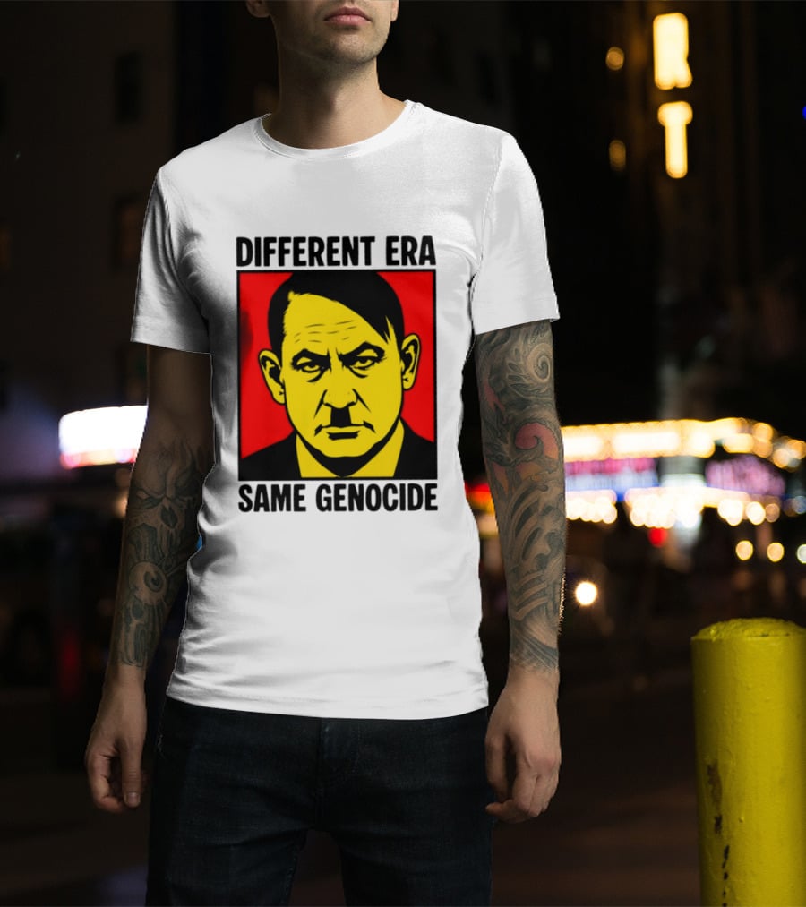 Different Era Same Genocide Protest Activism Iconic Political Commentary T-Shirt