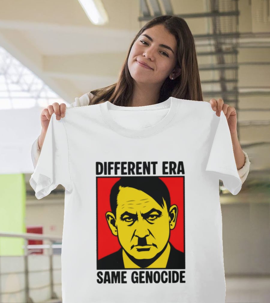 Different Era Same Genocide Protest Activism Iconic Political Commentary T-Shirt