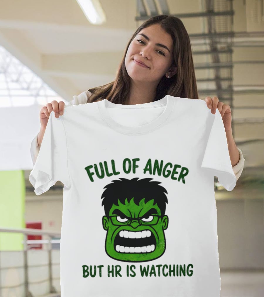 Full Of Anger HR Is Ing Hulk Swag Head T-Shirt