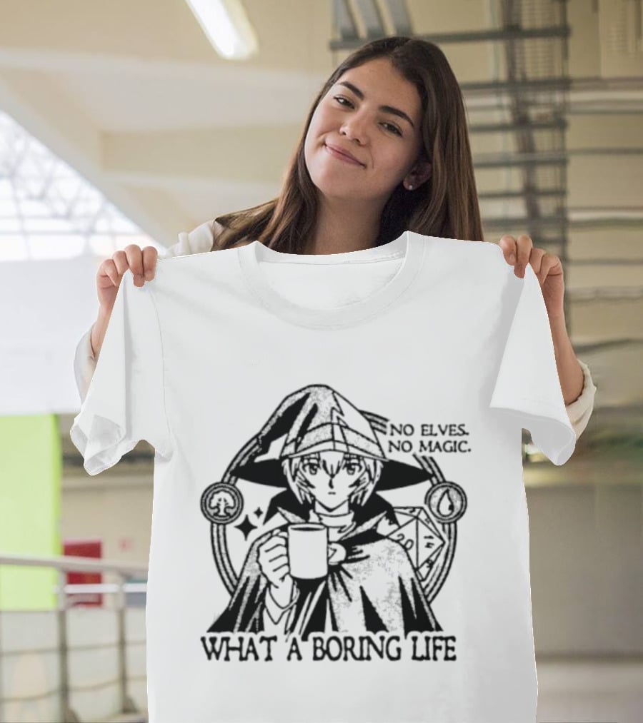 Witch Hat Atelier No Elves No Magic What A Boring Life Anime T-Shirt