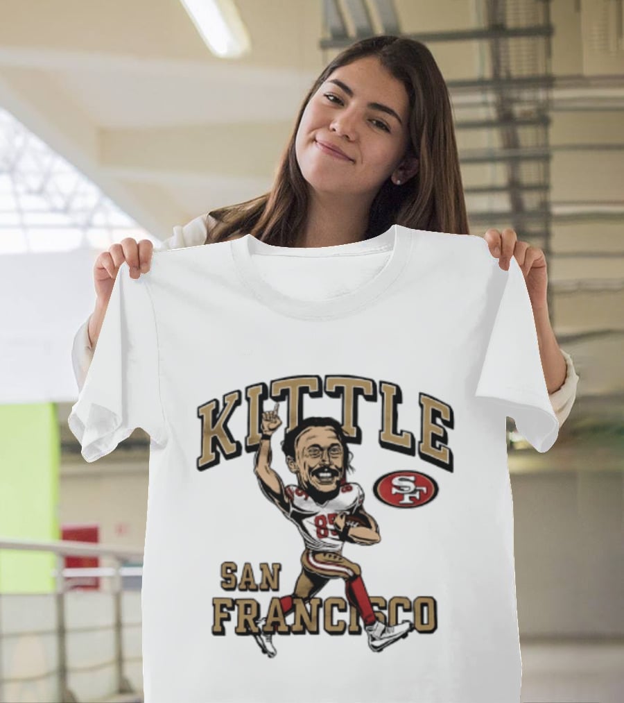 San Francisco 49ers Kittle 85 Player Caricature T-Shirt