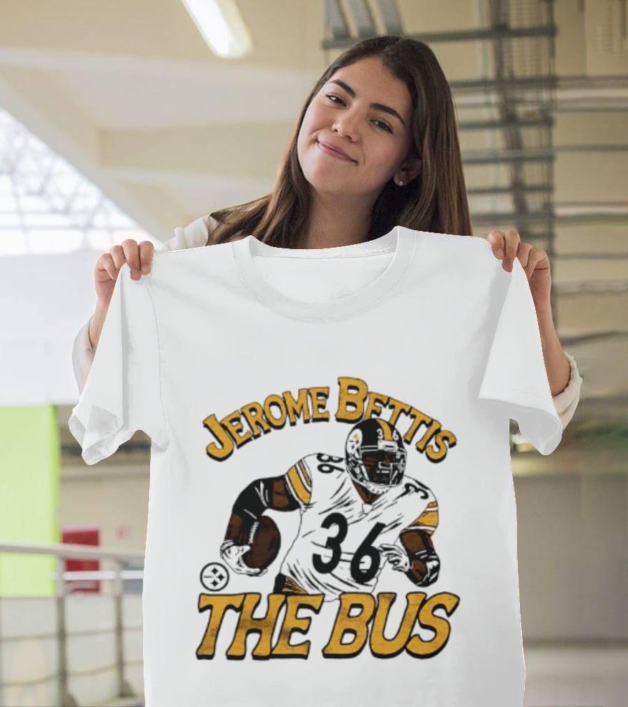 Jerome Bettis The Bus Pittsburgh Steelers Player 36 T-Shirt